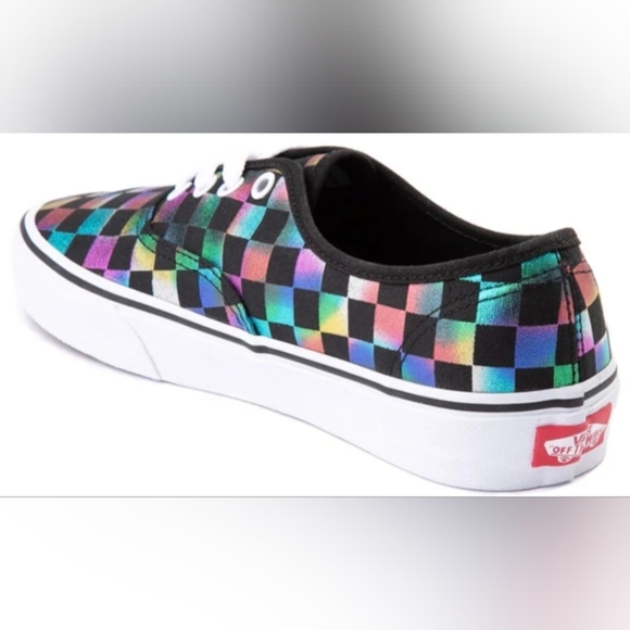 Vans Unisex Iridescent Metallic Checkerboard Skate Shoes M 7 W 8.5 MSRP $69.99 - Picture 2 of 10